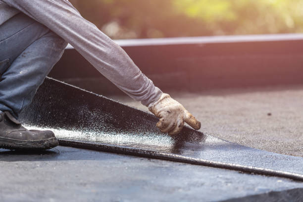 Professional Waterproofing technician working in Vallonia, IN